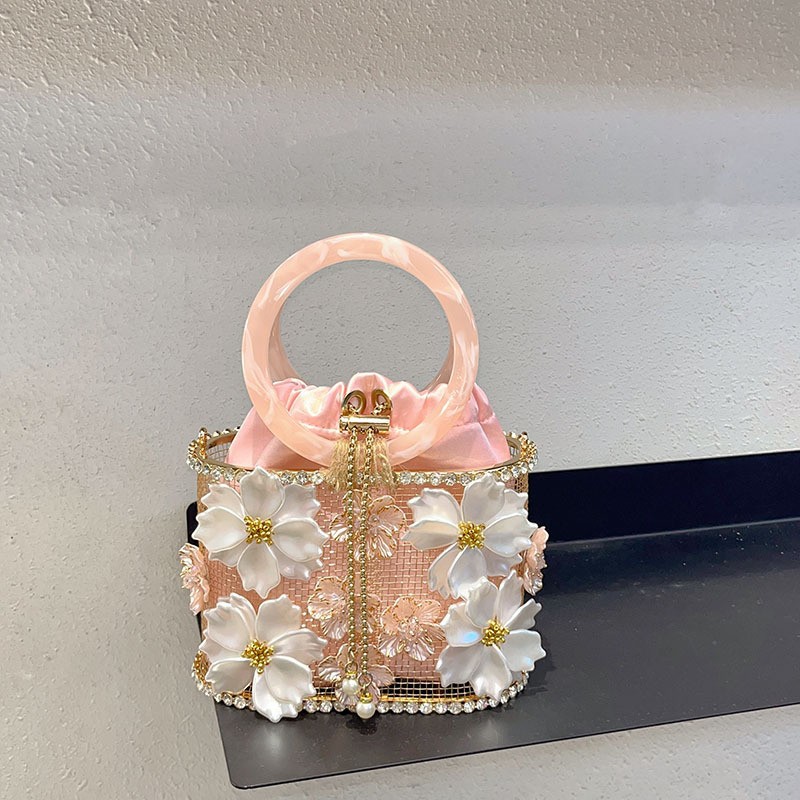 Women'S Evening Bags - Oco para fora gaiola de metal