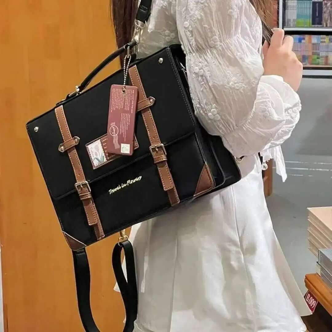 Women Bags Medium Size - Y2k estilo preppy grande capacidade ita