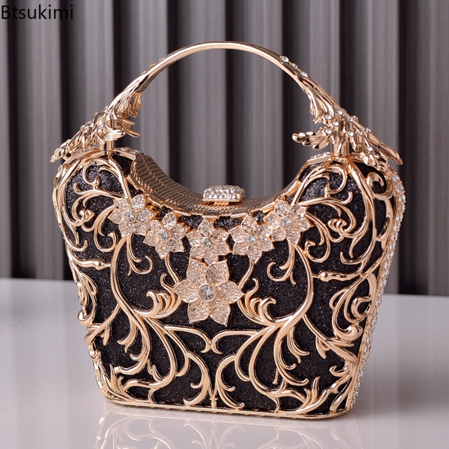 Women'S Evening Bags - Bolsas de Noite em Metal Vazado