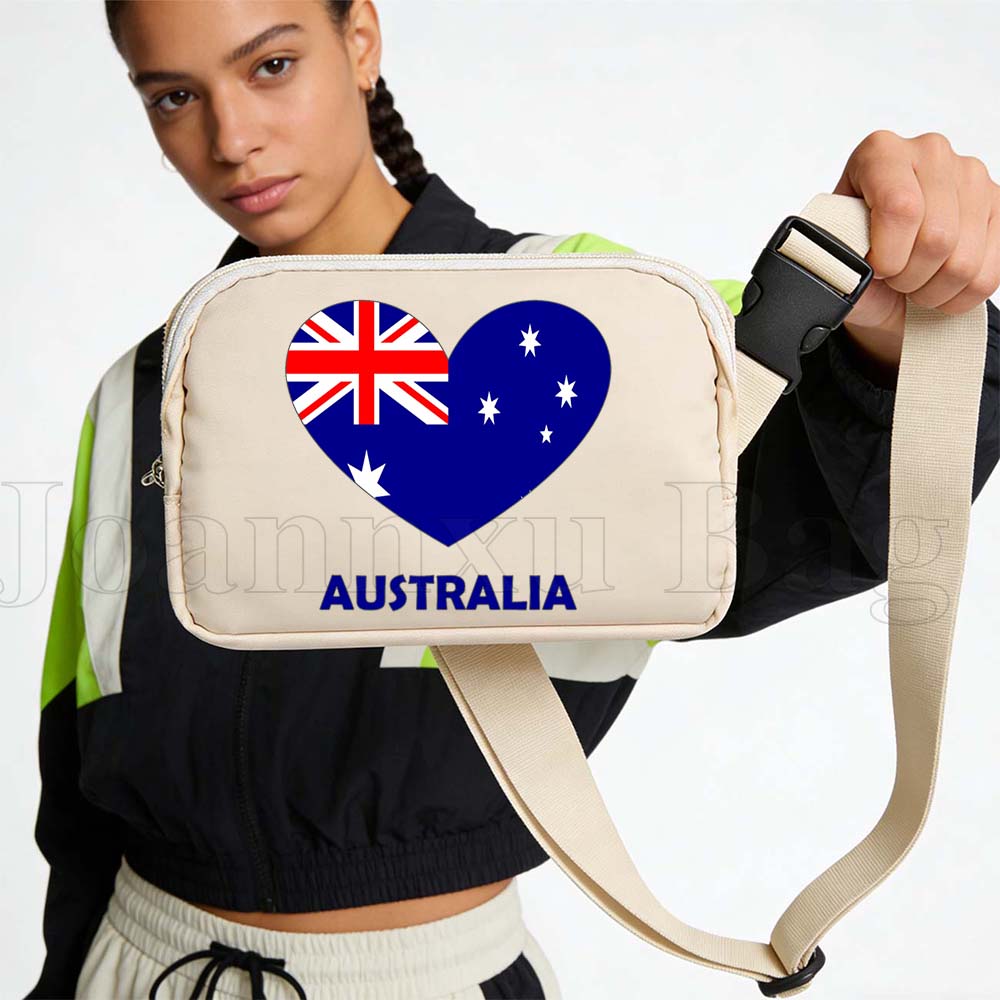 Women Bags Australia - Bolsa de Cintura Esportiva com Bandeira