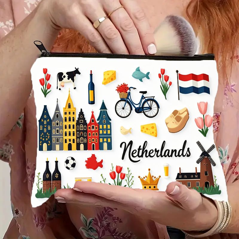 Women Bags Netherlands - Bolsa de cosméticos com tema de