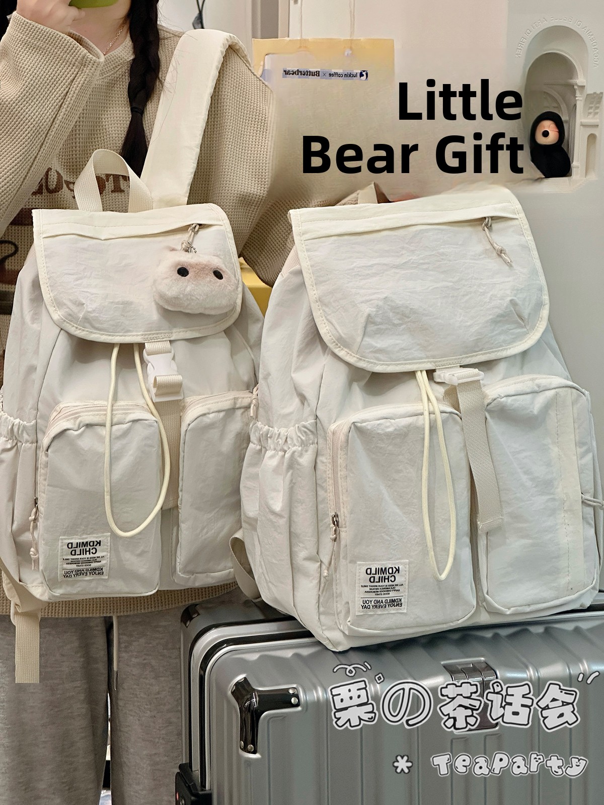 Women'S Young Bags - Mochila Leve para Deslocamento Diário Feminina,