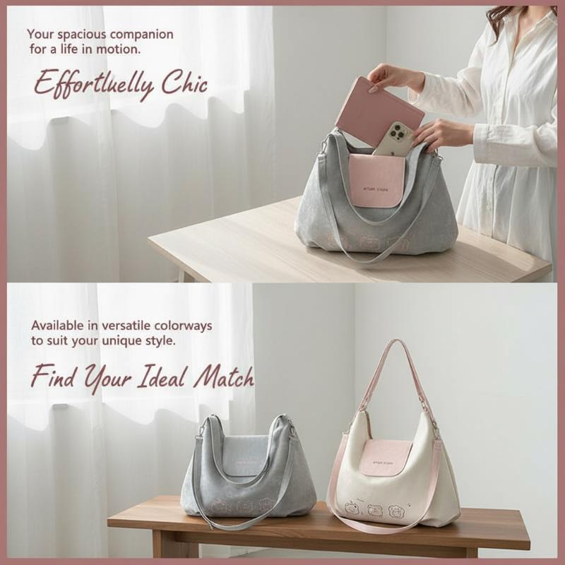 Women Bags White - NOVA Bolsa de Ombro Estilo Cartoon,