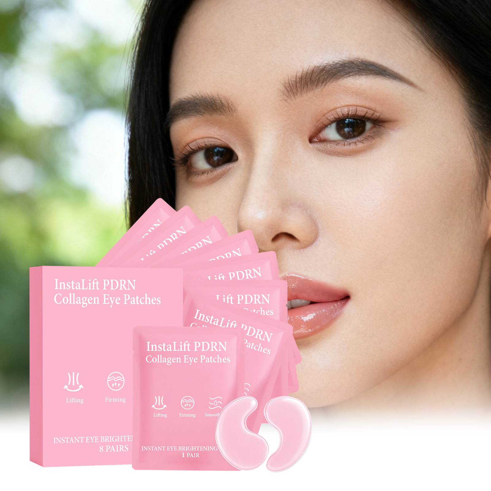 Women Bags Under Eyes - Instalift PDRN Colágeno Eye Patches Anti