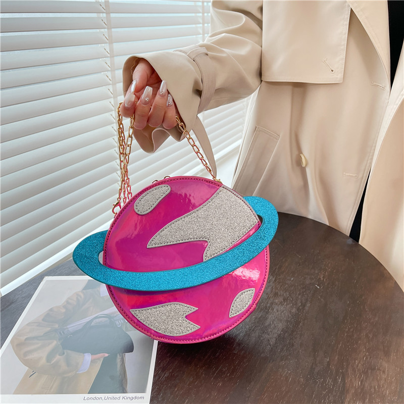 Women'S Young Bags - Laser circular planeta forma bolsas e