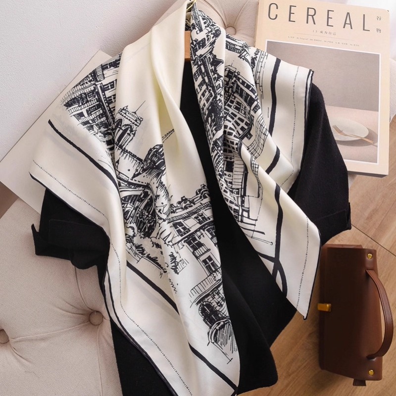 Lenço de Seda Twill com Estamp - Women Bags White avaliação e preço