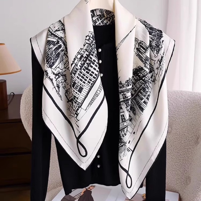Lenço de Seda Twill com Estamp - Women Bags White avaliação e preço