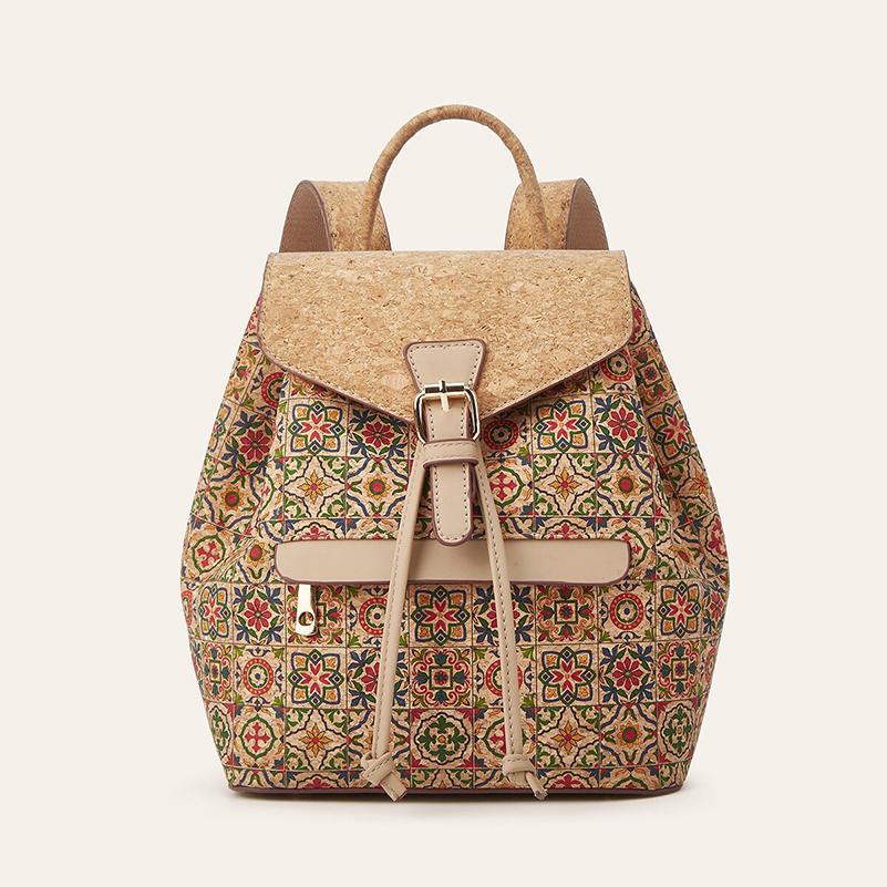 Mochilas Retro em Couro Cortiç - Women Bags Medium Size avaliação e preço
