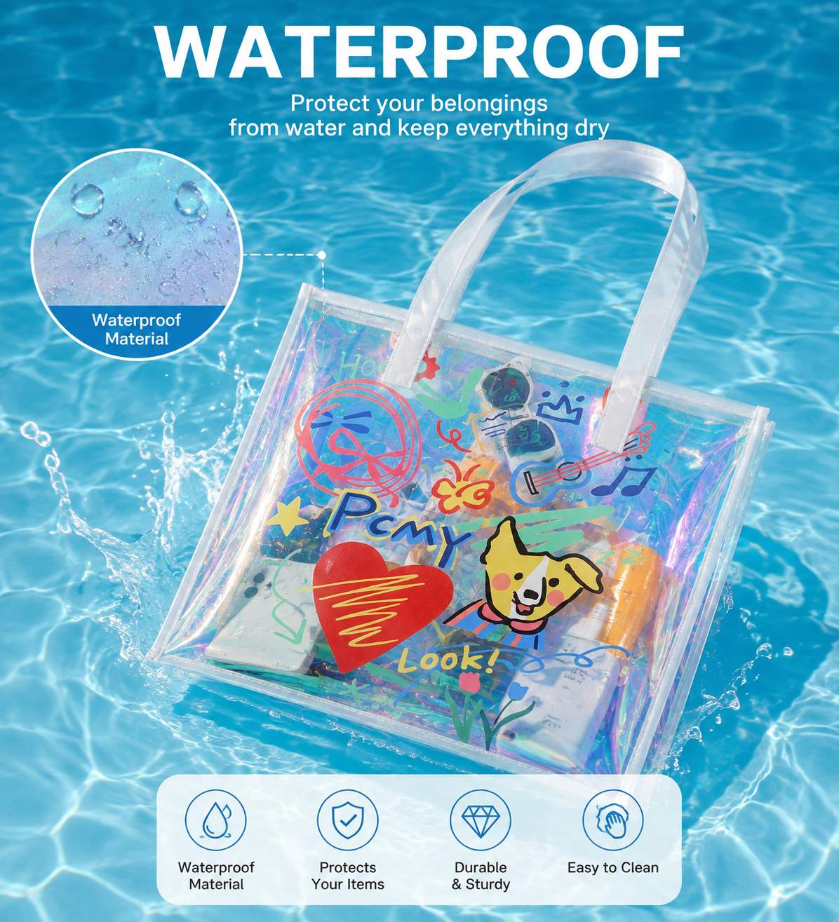 Bolsa tote holográfica feminin - Women Bags Lv avaliação e preço