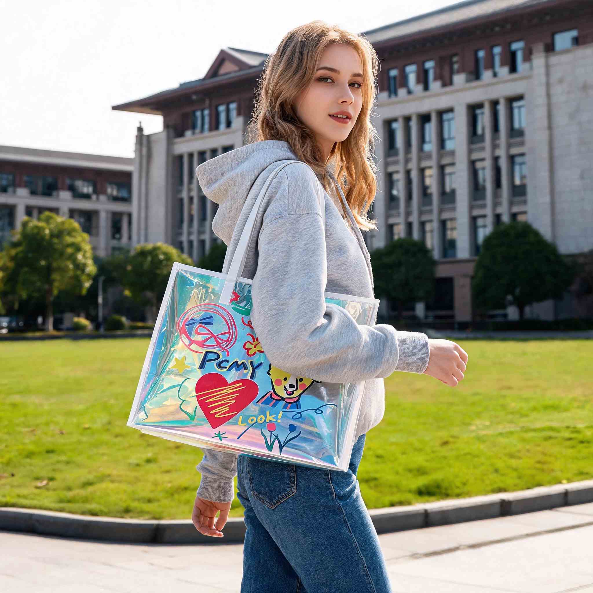 Bolsa tote holográfica feminin - Women Bags Lv avaliação e preço