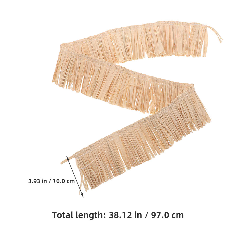 2 Peças de Franjas de Ráfia Te - Woven Straw Bag avaliação e preço