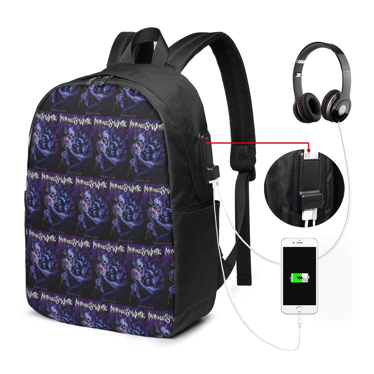 Mochila Motionless In White pa - Women Bags For Laptop avaliação e preço