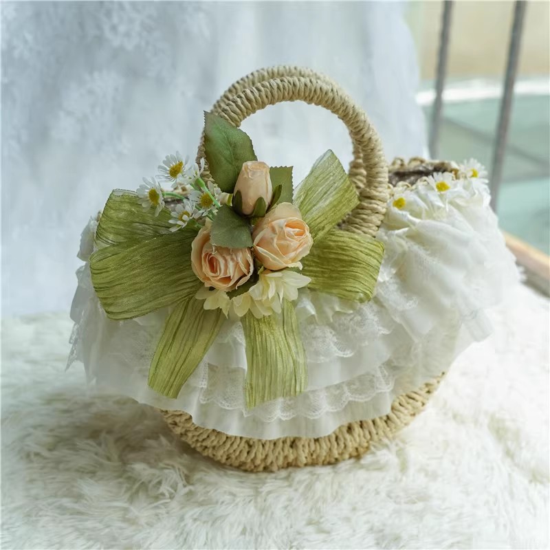Bolsa de palha de renda Lolita - Woven Straw Bag avaliação e preço