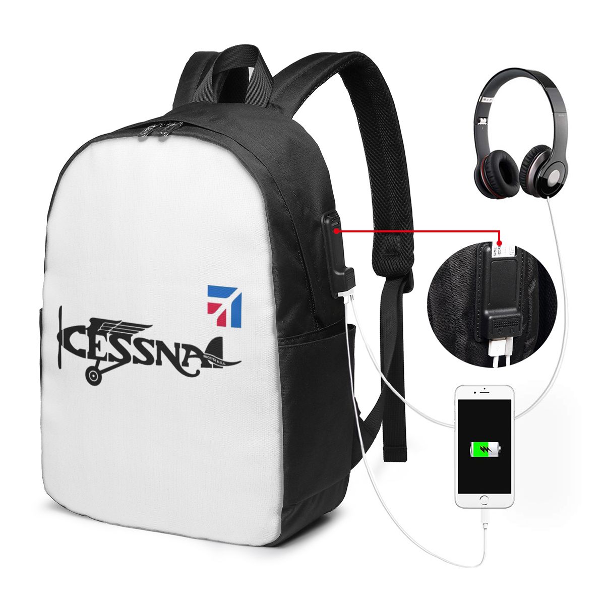 Mochila com logotipo Cessna, b - Women Bags For Laptop avaliação e preço