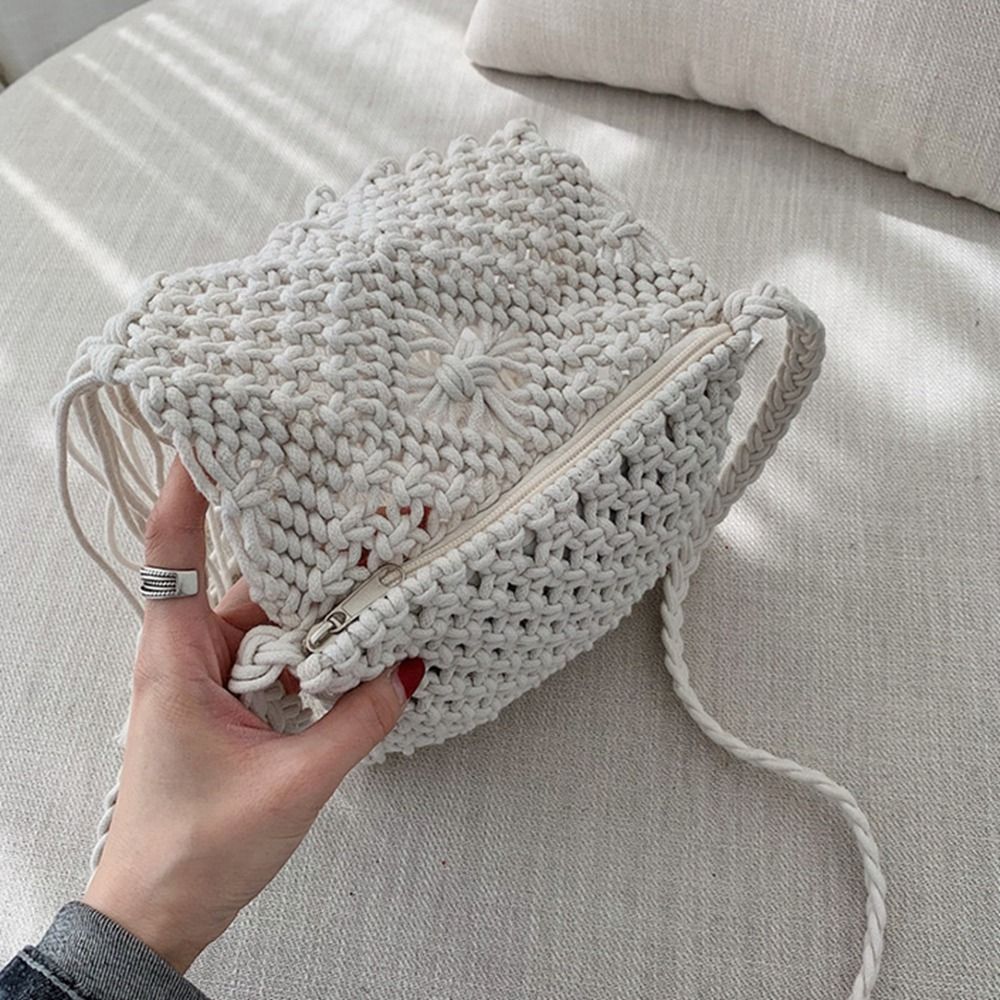 Bolsa de Palha Trançada Estilo - Woven Straw Bag avaliação e preço