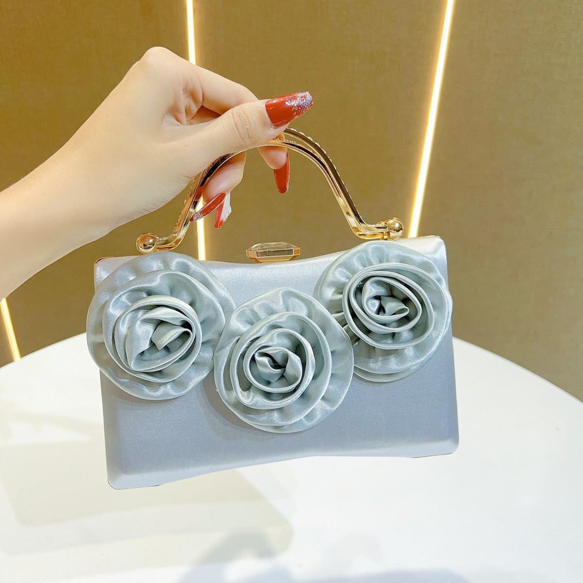 Nova seda noite embreagem femi - Women'S Evening Bags avaliação e preço