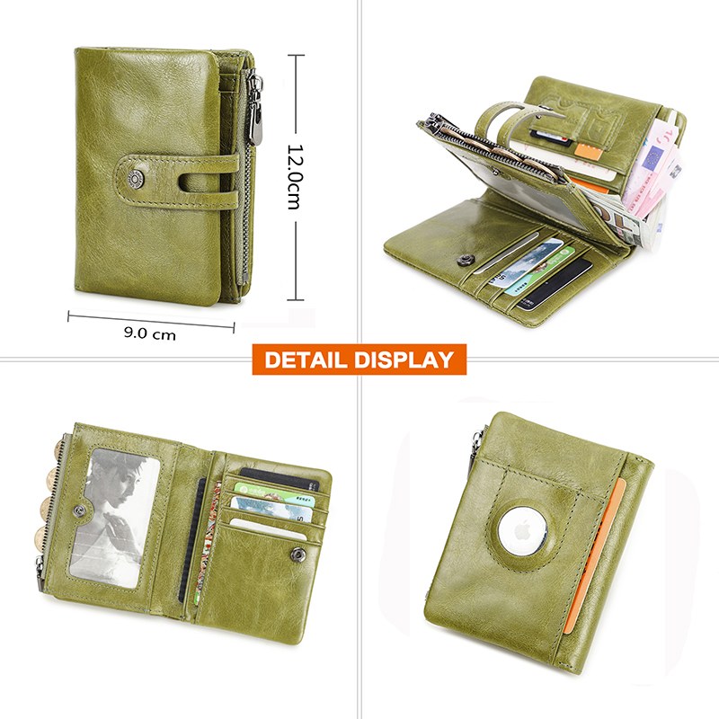 Couro de óleo mulheres carteir - Women'S Young Bags avaliação e preço
