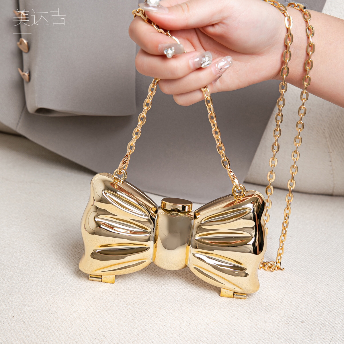 Bolsa Clutch Mini Dourada Metá - Clutch Bag Evening avaliação e preço