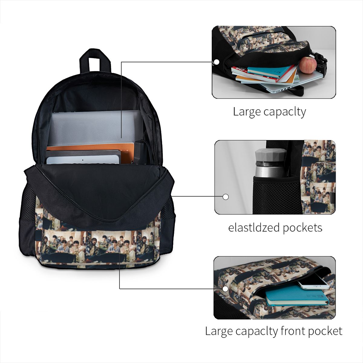 Mochila KPOP Boy Next Door par - Women Bags Next avaliação e preço