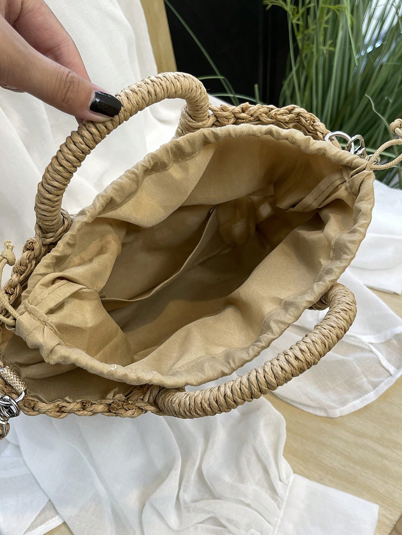 Bolsa de palha vazada em forma - Woven Straw Bag avaliação e preço