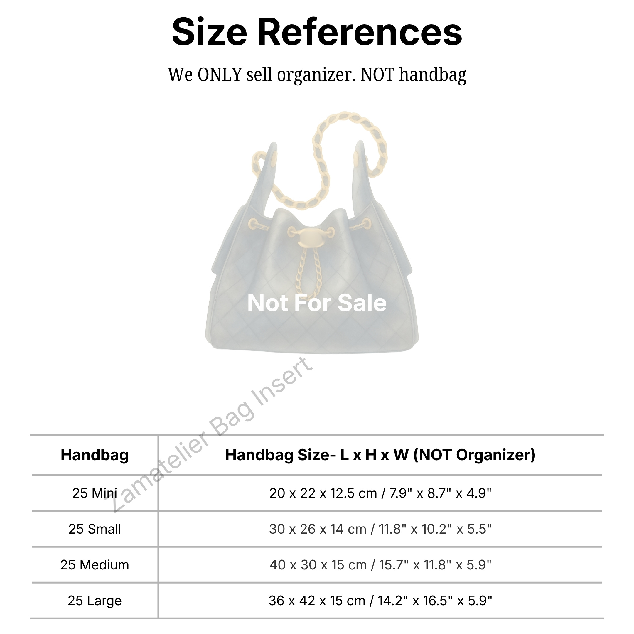 Organizador de Bolsa Personali - Women Bags For Women avaliação e preço