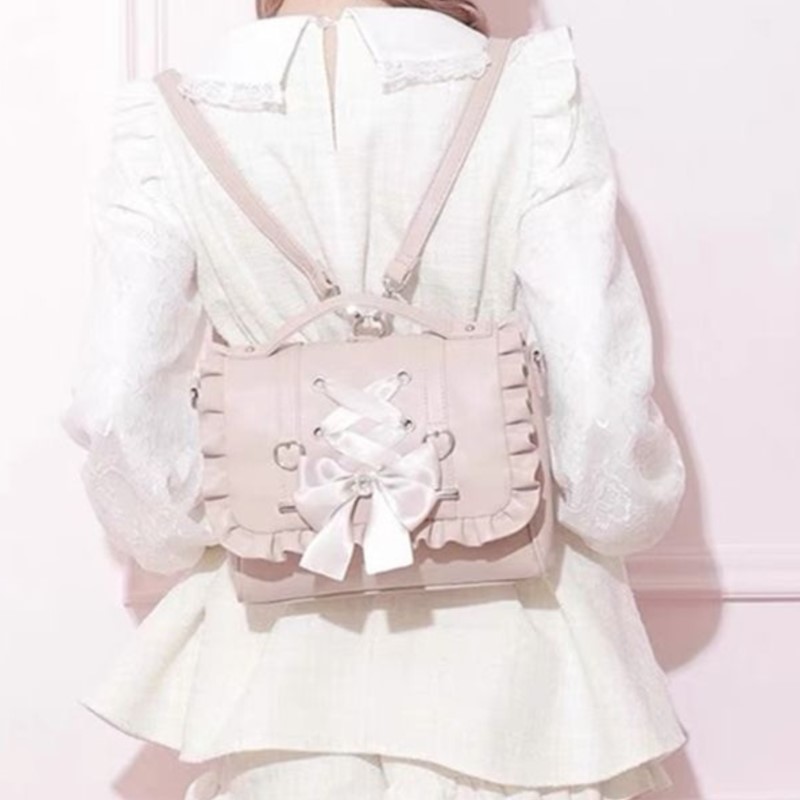 Doce arco rosa mochila feminin - Women Bags Medium Size avaliação e preço