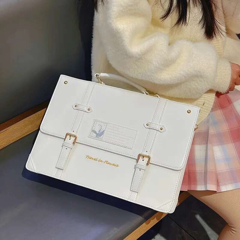 Y2k estilo preppy grande capac - Women Bags Medium Size avaliação e preço