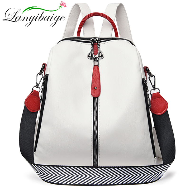 Mochila de couro macio para mu - Women Bags White avaliação e preço