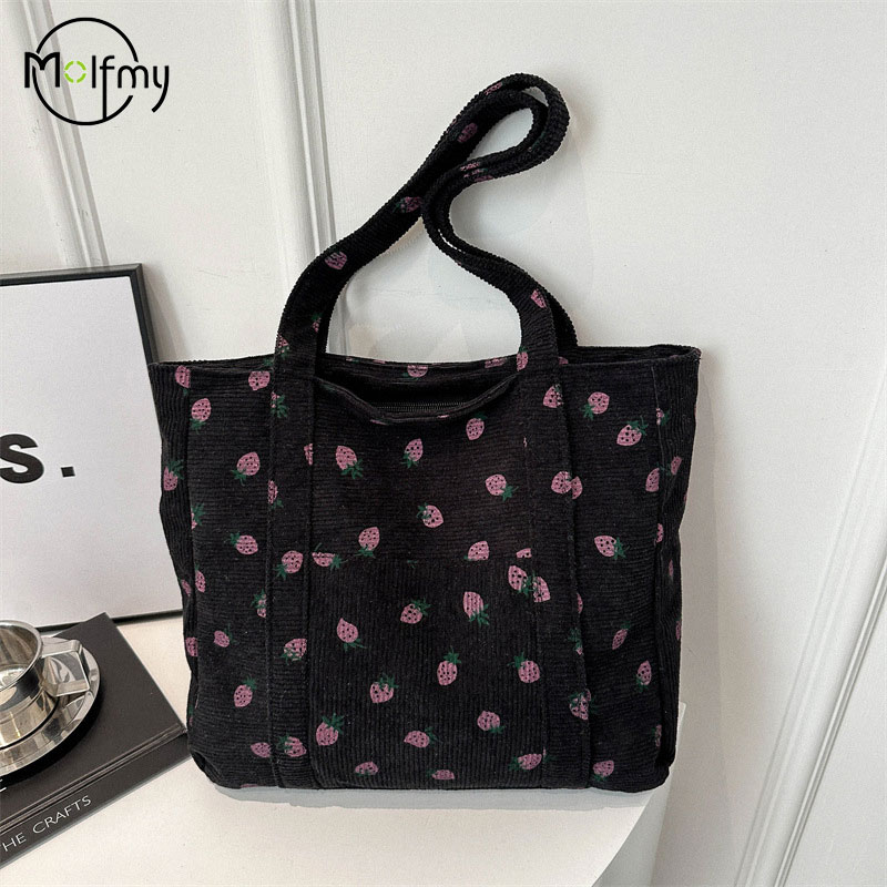 Bolsa de veludo morangos bolsa - Women Bags White avaliação e preço