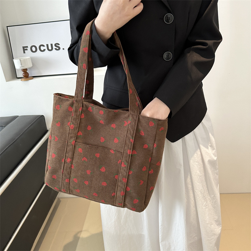 Bolsa de veludo morangos bolsa - Women Bags White avaliação e preço