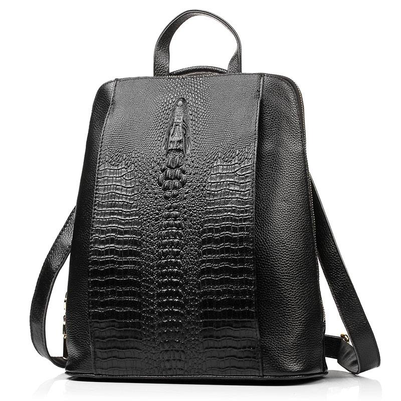 Zency 100% mochila de couro ge - Women Bags White avaliação e preço