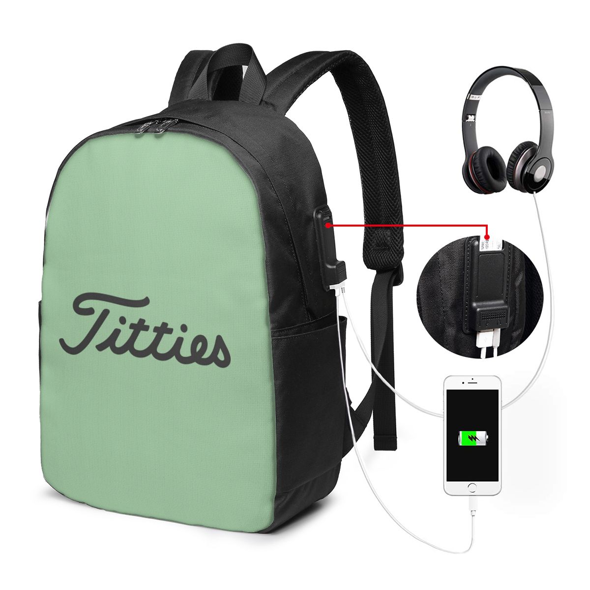 Mochila Titties Golf Ball para - Women Bags For Laptop avaliação e preço