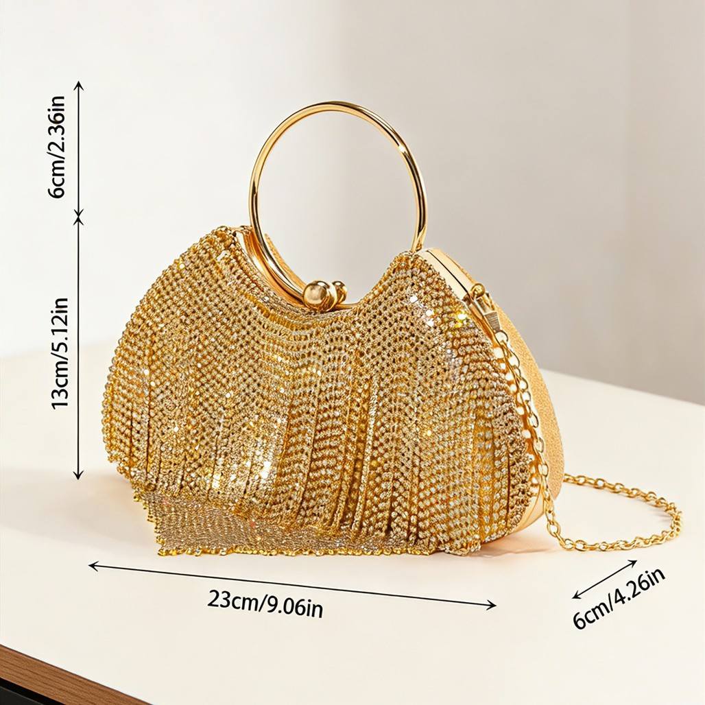 Bolsa de Mão de Luxo com Glitt - Women'S Evening Bags avaliação e preço