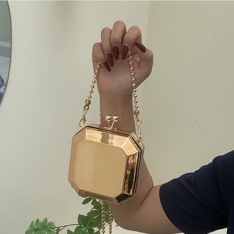 Mini luxo festa de ouro noite  - Women'S Evening Bags avaliação e preço