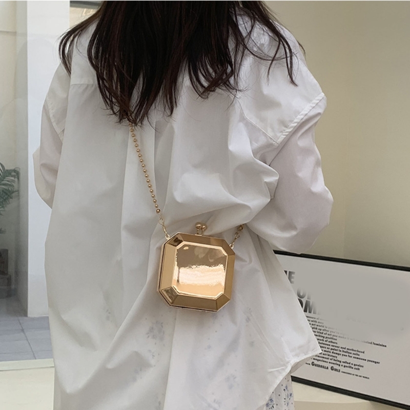 Mini luxo festa de ouro noite  - Women'S Evening Bags avaliação e preço