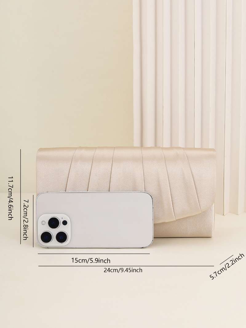 Senhoras saco de jantar plissa - Women'S Evening Bags avaliação e preço