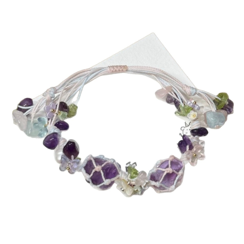 Pulseiras de Cristal Roxas Aju - Women Hand Bags For Office avaliação e preço
