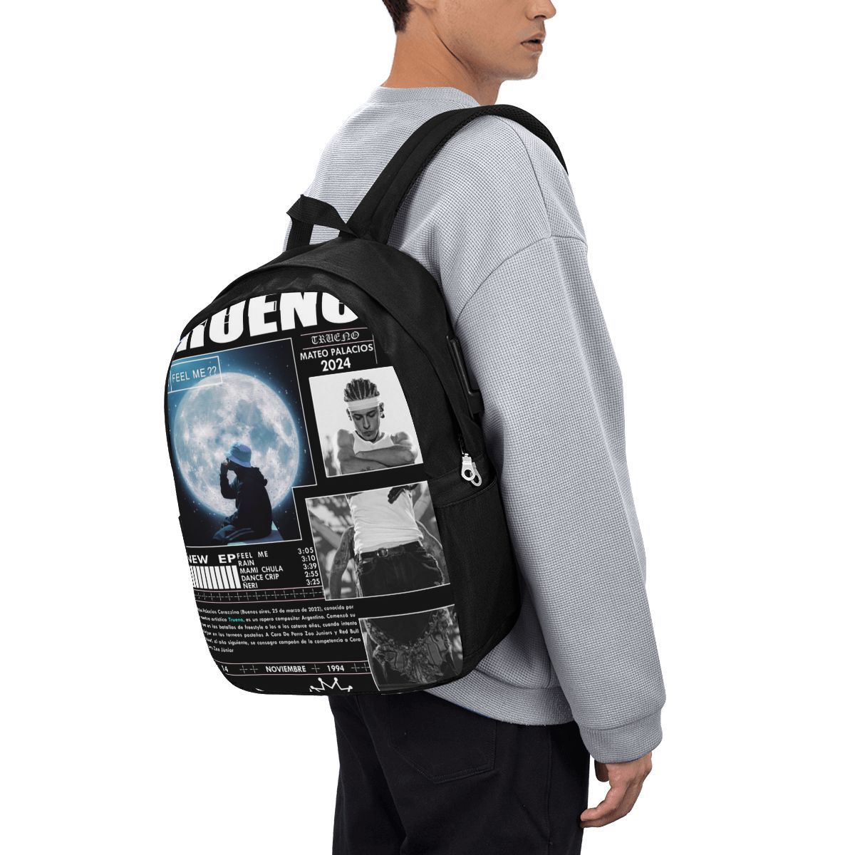 Mochila Engraçada Trueno Hip H - Women Bags For Laptop avaliação e preço