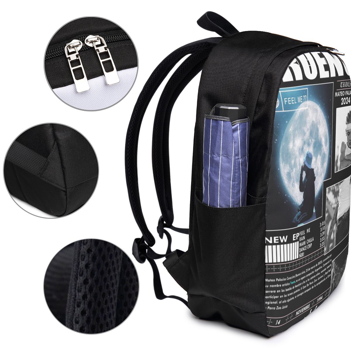 Mochila Engraçada Trueno Hip H - Women Bags For Laptop avaliação e preço