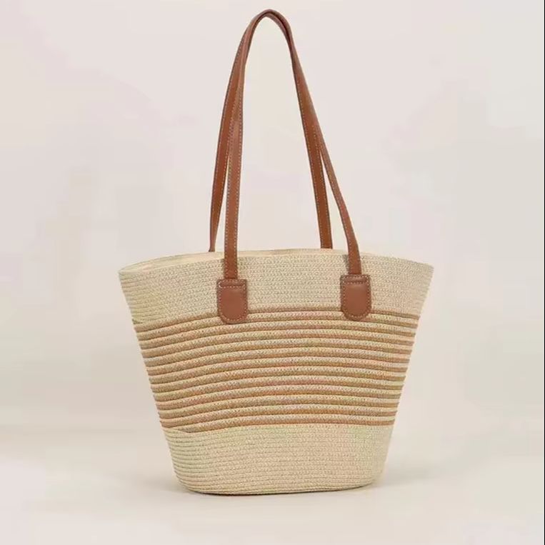 CLAREGQI Bolsa feminina listra - Woven Straw Bag avaliação e preço