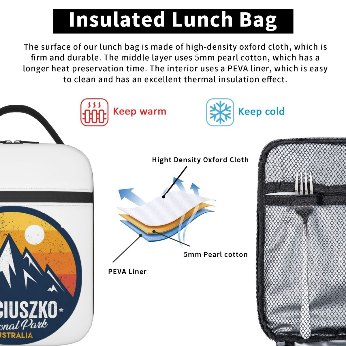 Bolsa térmica para almoço do P - Women Bags Australia avaliação e preço