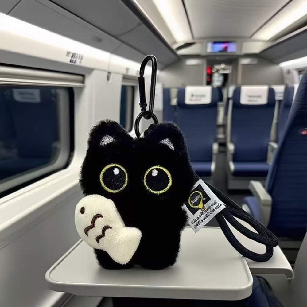 1 pçs kawaii pelúcia gato pret - Women'S Young Bags avaliação e preço