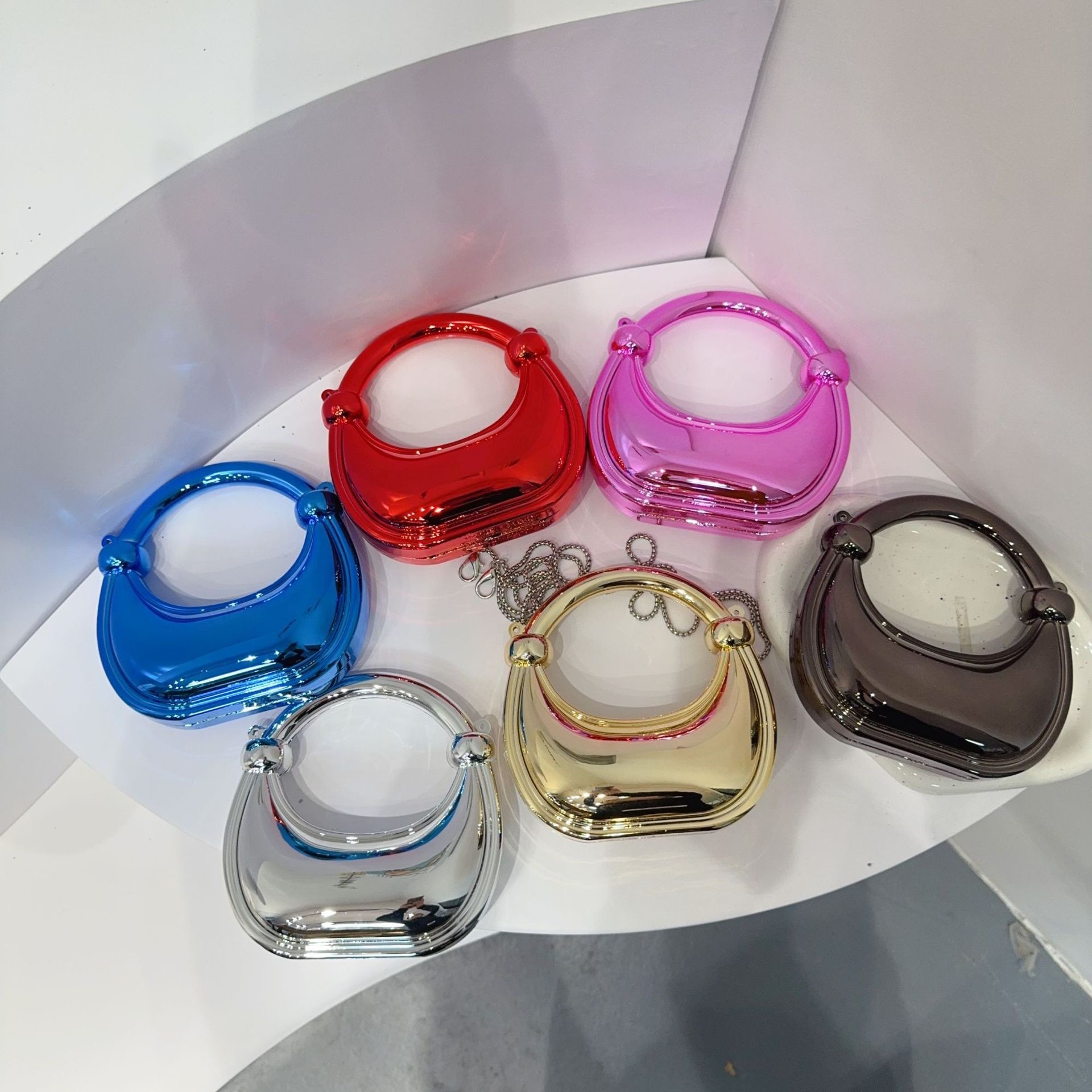 Mini bolsa de noite dourada, b - Women'S Evening Bags avaliação e preço