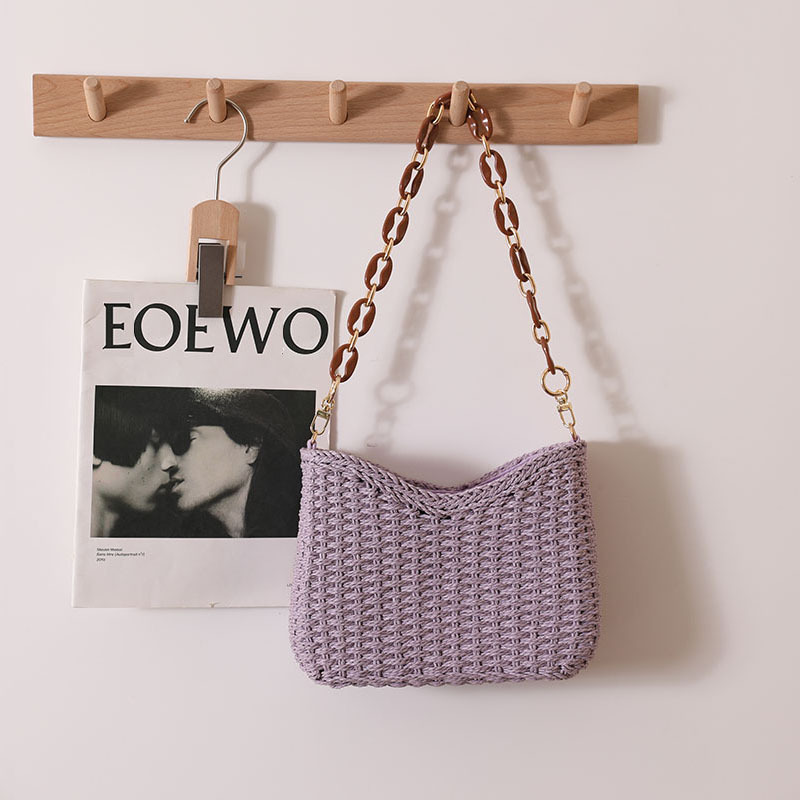 Bolsa de Palha Trançada para M - Woven Straw Bag avaliação e preço