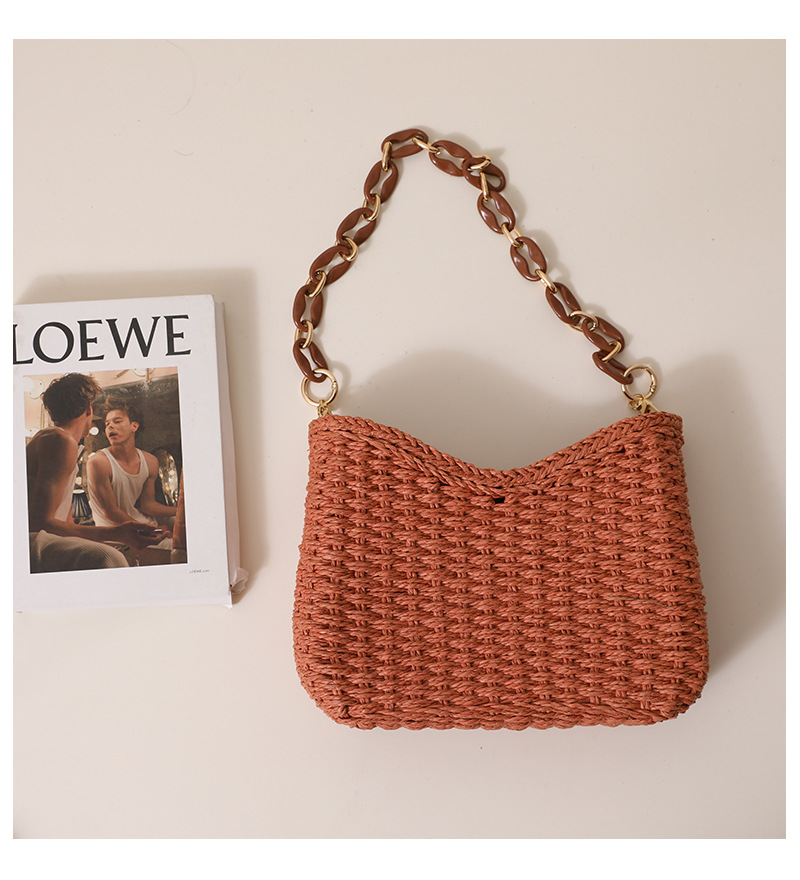 Bolsa de Palha Trançada para M - Woven Straw Bag avaliação e preço