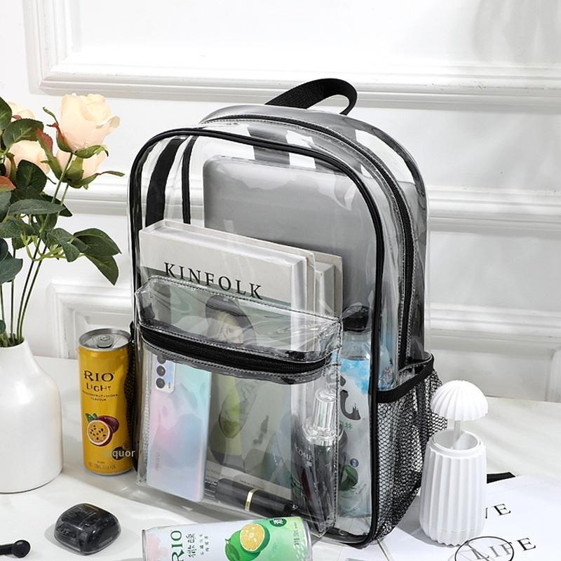Mochila transparente de pvc pa - Women Bags Medium Size avaliação e preço