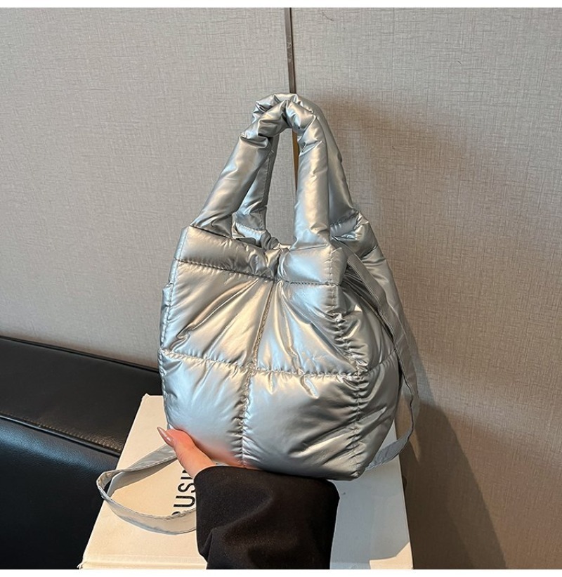 Bolsa Mini de Nylon Prateada c - Women Hand Bags For Office avaliação e preço