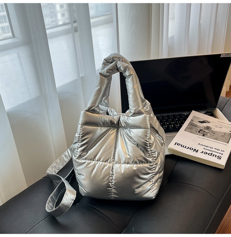 Bolsa Mini de Nylon Prateada c - Women Hand Bags For Office avaliação e preço