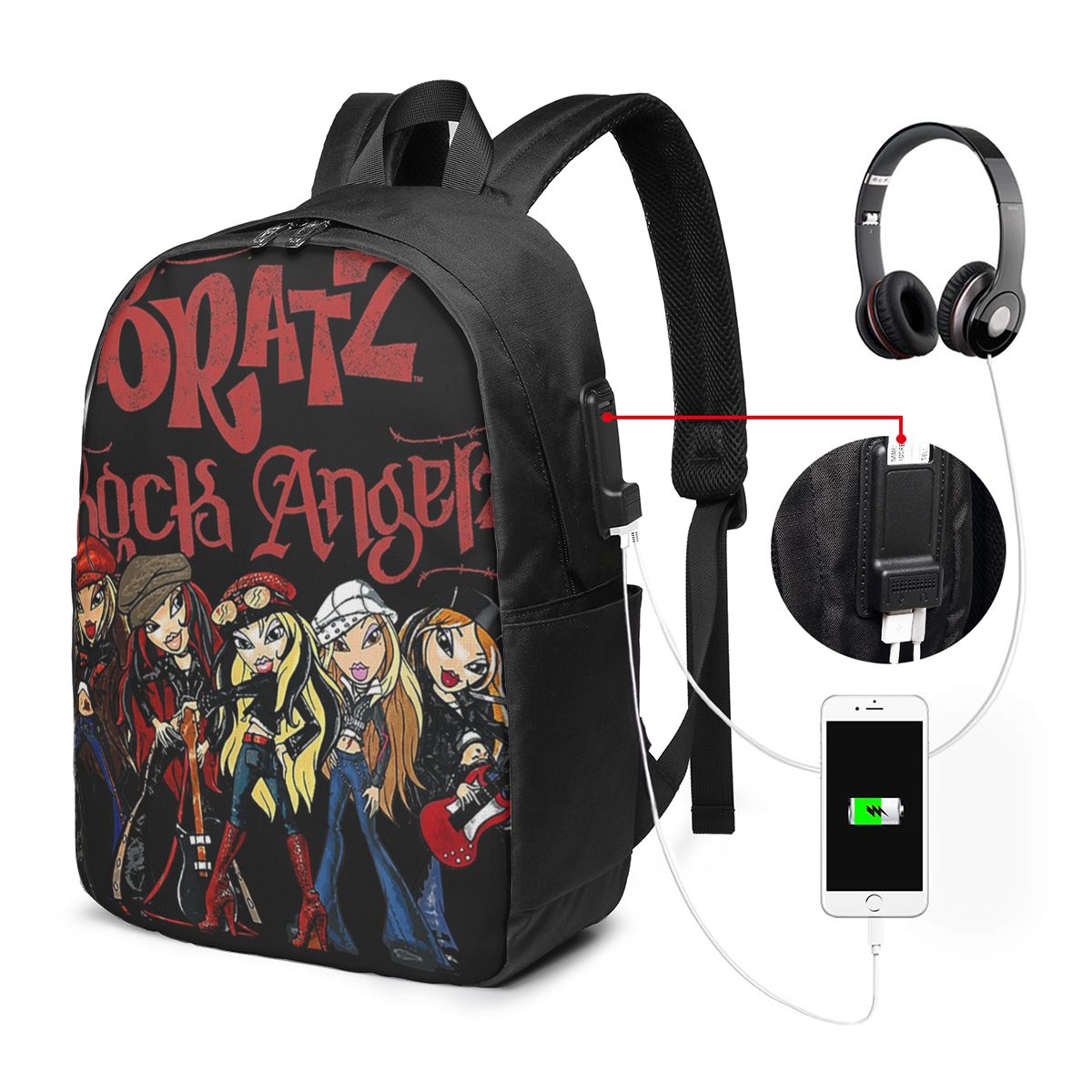 Mochila Bratz Rock Angelz Grou - Women Bags For Laptop avaliação e preço
